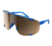 Occhiali da sole poc devour opal blue lenti a specchio marrone traslucido argento