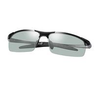 Occhiali Da Sole Polarizzati Fotocromatici Al-Mg Metallo Cornice Ultra Leggero per Uomo e Donna Protezione 100% UVA UVB Rectangular Sportivi Ciclismo Occhiali Guida Biking Golf