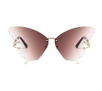 Occhiali Da Sole Polarizzati - Occhiali Da Sole Oversize A Farfalla, OcchialiDi Protezione UV Donna | Lente Trasparente Antiriflesso, Leggera, Stile Farfalla, Per Coprire Il Viso, Stile Da Viagg