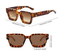 Occhiali da sole polarizzati per uomini | Protezione UV400 Polys Square Retro Square | Classici occhiali da sole per il ciclo di guida | Eyewear sportivo anti-guaio per viaggi in stile spiaggia all'ap