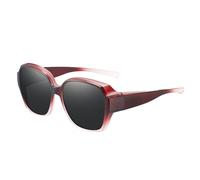 Occhiali da sole polarizzati su lenti - montatura oversize occhiali da sole, grandi occhiali da sole | Fitover Wrap intorno agli occhiali, occhiali da sole da donna per la guida di escursionismo
