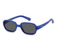 Polaroid Bambino PLD K003/S PJP/M9 Occhiali da sole Policarbonato Blu Grigio Squadrata Polarizzata