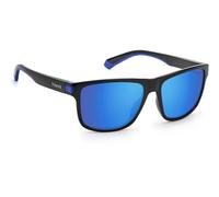 Occhiali da Sole Polaroid Pld 2123/S D51 (5X) Black Blue/Blue Mirror Polarized