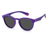 Occhiali da Sole Polaroid PLD 8048/S JUNIOR LILAC VIOLET/GREY 45/18/130 unisex