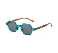Occhiali Da Sole Polygon - Occhiali Da Sole Bambini, Occhiali Da Sole Retro Per Bambini | Occhiali Retro Stile Steampunk Hip Hop Vintage Con Piccola Montatura Regalo Per Ragazzi, Cornice grigia con