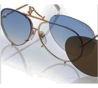OCCHIALI DA SOLE PORSCHE DESIGN P8978 W 69 TITANIO BIANCO lens BLU SFUMATO E