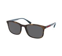 Prada Linea Rossa Uomo PS 01TS LIFESTYLE U61144 Occhiali da sole Nylon Tartaruga Grigio Squadrata Polarizzata