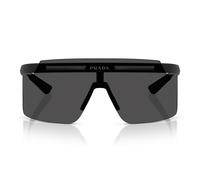 Prada Linea Rossa Uomo PS B06S 1BO06F Occhiali da sole Iniettato Nero Grigio Squadrata Normale