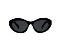 OCCHIALI DA SOLE PRADA PR26ZS (16K08Z) ovali in acetato nero e lenti grigie occhiali da sole