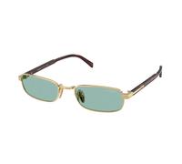 Prada Uomo PR B54S 5AK40K Occhiali da sole Metallo Oro Verde Squadrata Normale