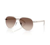Prada Donna PR B57S 23E10S Occhiali da sole Acciaio Argento Marrone Pilot Normale Sfumato