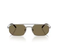 Prada Uomo Prada PR D53S 23J90F Occhiali da sole Metallo Grigio Marrone Geometrica Normale