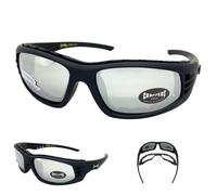 Occhiali Da Sole Protettivi In Schiuma Imbottita Per Moto Con Lenti Cromate