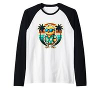 Occhiali da sole pulcino vacanza estate vacanza spiaggia sole tropicale Maglia con Maniche Raglan