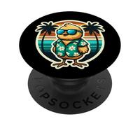 Occhiali da sole pulcino vacanza estate vacanza spiaggia sole tropicale PopSockets PopGrip Adesivo