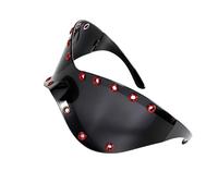 Occhiali da sole punk unisex in plastica flessibile, alla moda, alla moda, per uso quotidiano e eventi a tema, per donne e uomini
