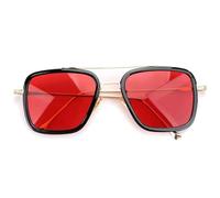 Occhiali da sole quadrati alla moda, occhiali alla moda da uomo, occhiali e accessori da uomo