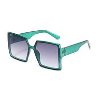Occhiali Da Sole Quadrati Con Montatura Grande Da Uomo, For Le Vacanze, For I Pendolari, For Le Donne E For Gli Amanti Dell'outdoor.(Green)
