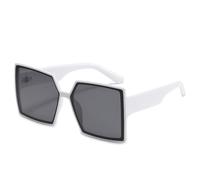Occhiali Da Sole Quadrati Con Montatura Grande Da Uomo, For Le Vacanze, For I Pendolari, For Le Donne E For Gli Amanti Dell'outdoor.(White)