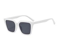 Occhiali Da Sole Quadrati Da Uomo, Da Esterno, For Le Vacanze, Da Pendolare, Da Donna, For L'autista(White)