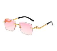 Occhiali da sole quadrati grandi alla moda UV400 occhiali da sole con blocco UV classici moderni per guida pesca golf MC55913, a