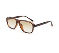 Occhiali da sole quadrati vintage, da uomo, alla moda, con montatura grande, UV400, leopardato con marrone