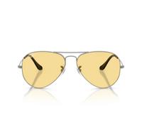 Ray - Ban Unisex Ray - Ban RB3025 AVIATOR 004/R6 Occhiali da sole Metallo Grigio Giallo Pilot Normale