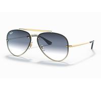 Occhiali Da Sole Ray Ban Blaze RB3584N 91400S 58-13 Oro Opaco - Blu E Grigio