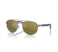 Ray-Ban Chromance Polarizzati Uomo Occhiali RB3736CH 9269/6O Gunmetal Verde Oro