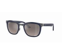 Occhiali da sole Ray-Ban Clyde Chromance Blue On Gunmetal Grey Mirrored Gradi...