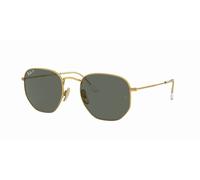 Occhiali da sole Ray-Ban Hexagonal Titanium Legend Gold Polarized Green RB814...