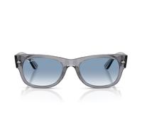 Ray - Ban Unisex Ray - Ban RB0832S MEGA WAYFARER II 68463F Occhiali da sole Acetato Grigio Blu Squadrata Normale Sfumato
