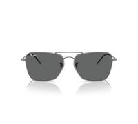 Ray - Ban Unisex RBR0102S CARAVAN REVERSE 004/GR Occhiali da sole Metallo Grigio Grigio Squadrata Normale