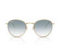 Ray - Ban Unisex Ray - Ban RBR0103S ROUND REVERSE 001/79 Occhiali da sole Metallo Oro Blu Pantos Normale Sfumato