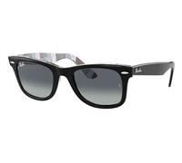 Occhiali Da Sole Ray Ban Wayfarer RB2140F 13183A 54-18 Nero Grigio Gradiente Blu
