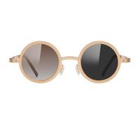 Occhiali da sole regolabili per uomo - Occhiali da sole rotondi per la guida | Design portatile protezione UV occhiali per vacanze all'aperto e passeggiate in città, Cornice dorata, descrizione