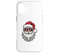 Occhiali da sole retrò con viso di Babbo Natale divertente per uomo e ragazzo Custodia per iPhone 16 Plus