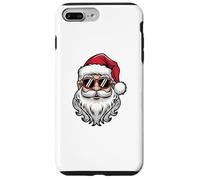 Occhiali da sole retrò con viso di Babbo Natale divertente per uomo e ragazzo Custodia per iPhone 7 Plus/8 Plus