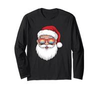 Occhiali da Sole retrò con Viso di Babbo Natale Maglia a Manica