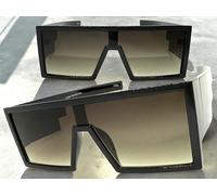 Occhiali Da Sole Retro Futuristici Per Festa Raver DJ Con Montatura Nera