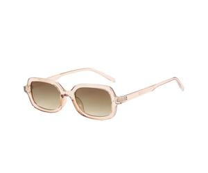 Occhiali da sole rettangolari piccoli e alla moda, popolari, da donna, retrò, con sfumature sfumate, UV400, da uomo, per lo shopping, i viaggi, le feste in spiaggia, il ciclismo, il tè allo champagne