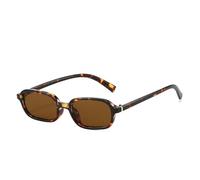 Occhiali da sole rotondi alla moda con lenti geometriche in policarbonato, unisex, protezione multicolore, C, Taglia unica