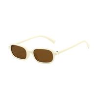Occhiali da sole rotondi alla moda con lenti geometriche in policarbonato, unisex, protezione multicolore, G, Taglia unica