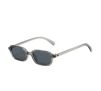 Occhiali da sole rotondi alla moda con lenti geometriche in policarbonato, unisex, protezione multicolore, D, Taglia unica