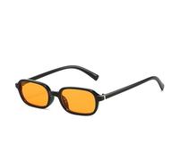 Occhiali da sole rotondi alla moda con lenti geometriche in policarbonato, unisex, protezione multicolore, F, Taglia unica