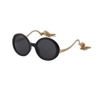 Occhiali da sole rotondi alla moda vintage per le donne con montatura color caramella con frange decorative pendenti occhiali da sole, c4, taglia unica 2026