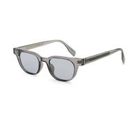 Occhiali da sole rotondi per gli uomini CP montatura acetato tempio retrò occhiali da sole per viaggi UV400 lenti, grigio.
