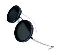 Occhiali da sole rotondi polarizzati - Occhiali da sole regolabili da uomo | Occhiali tondi a 1-9 velocità con filtranti | Protezione UV elegante per la spiaggia e le attività, a, Se