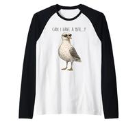 Occhiali da Sole Seagull Can I Have A Bite Humor Maglia con Maniche Raglan