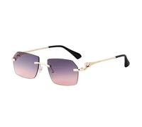 Occhiali da sole senza montatura per le donne occhiali da sole vintage Luxe per gli uomini occhiali da sole retrò, G05, Taglia unica